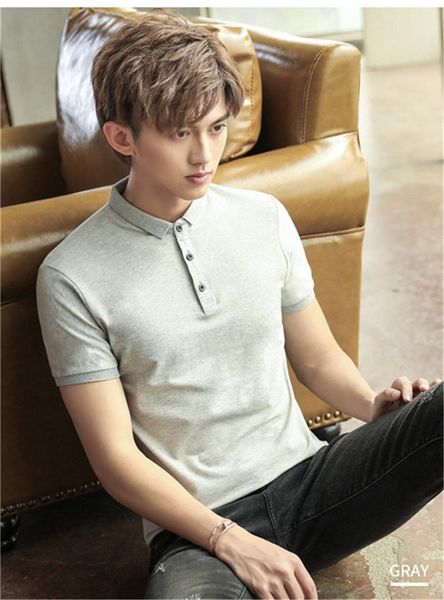 mens designer polos solid color fashion short sleeve summer tees teenager mens breathable polos, White;black
mens designer polos solid color fashion short sleeve summer tees teenager mens breathable polos, White;black