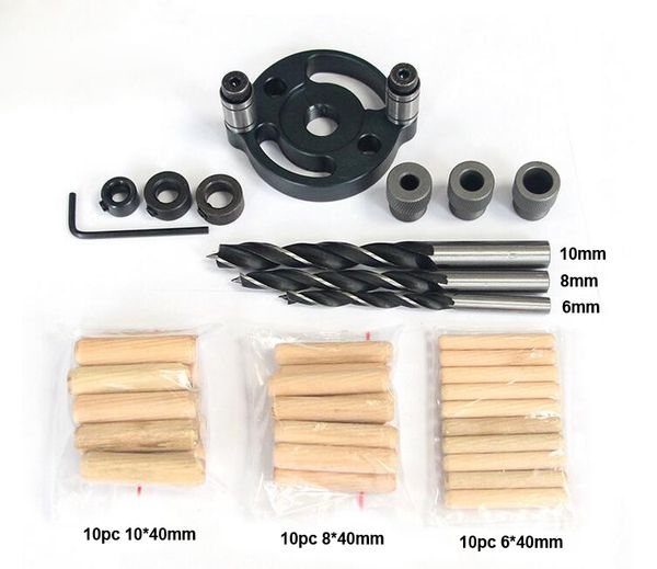 6/8/10mm wood dowelling self centering drill guide kit vertical pocket hole jig hole puncher locator jig for woodworking tools
6/8/10mm wood dowelling self centering drill guide kit vertical pocket hole jig hole puncher locator jig for woodworking tools