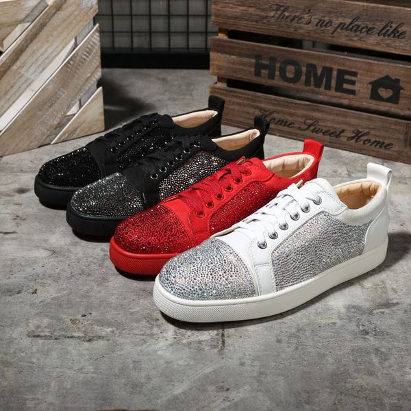new rhinestone low cut set foot personality leather fashion men and women couples trend shoes, Black
new rhinestone low cut set foot personality leather fashion men and women couples trend shoes, Black