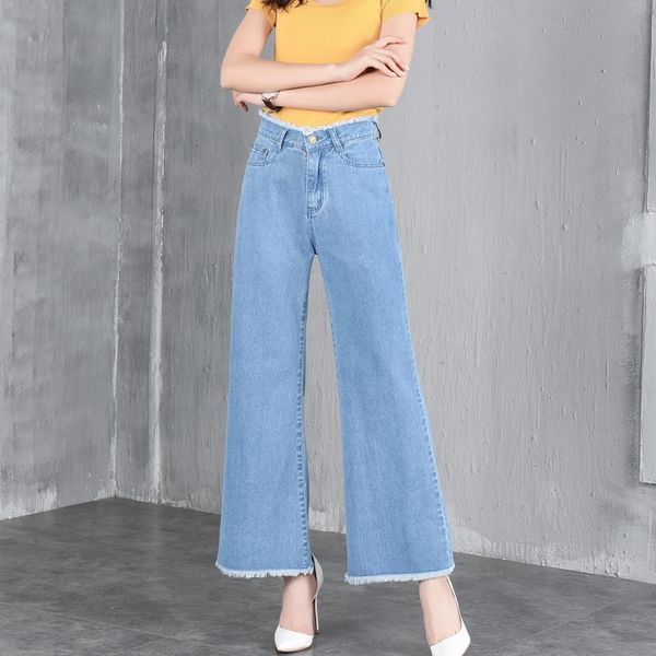 korean style fashion wide leg jeans woman 2018 high waist pockets women denim pants korean blue jean femme
korean style fashion wide leg jeans woman 2018 high waist pockets women denim pants korean blue jean femme