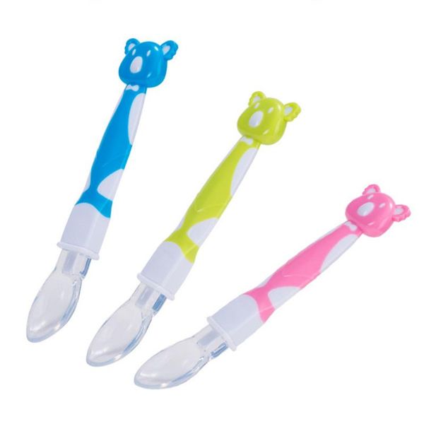 cartoon double-sided bear utensils silicone spoon silicone soft spoon baby feeding tableware baby training spoon dropshipping
cartoon double-sided bear utensils silicone spoon silicone soft spoon baby feeding tableware baby training spoon dropshipping