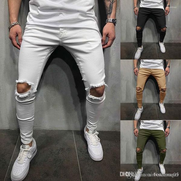 designer pantaloes pencil pants fashion slim fit casual trousers mens solid holes, Black
designer pantaloes pencil pants fashion slim fit casual trousers mens solid holes, Black