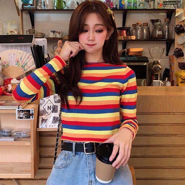 female korean harajuku vintage loose striped sweater women's sweaters japanese clothing for women, White;black
female korean harajuku vintage loose striped sweater women's sweaters japanese clothing for women, White;black
