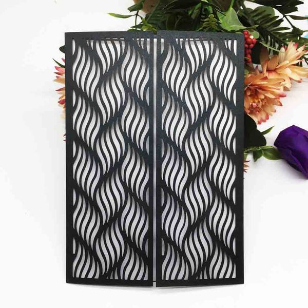sample line style hollow laser cut wedding invitation card leaves pattern apply to festival grand events birthday party blessing card, Black
sample line style hollow laser cut wedding invitation card leaves pattern apply to festival grand events birthday party blessing card, Black