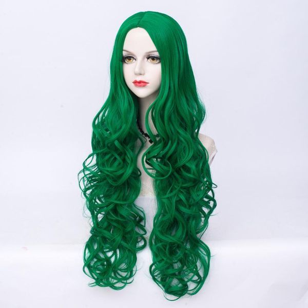cosplaymix halloween christmas party 80cm lolita long wavy green synthetic anime cosplay wig + cap, Black
cosplaymix halloween christmas party 80cm lolita long wavy green synthetic anime cosplay wig + cap, Black