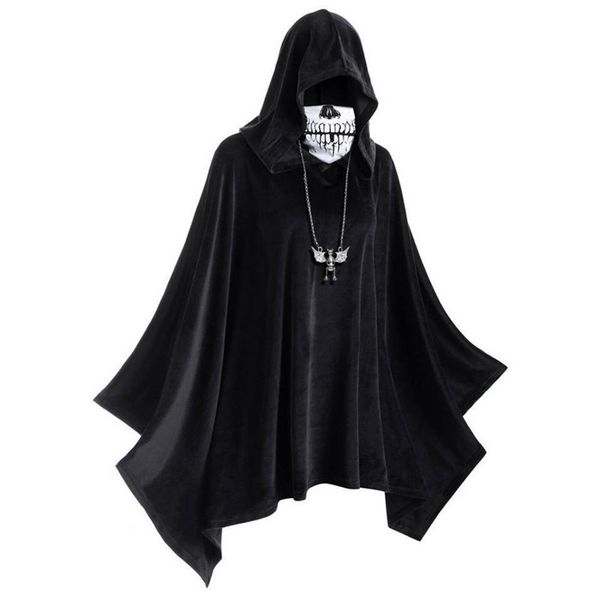 halloween mask cloak theme costume hooded solid color cloak mens womens designer cosplay clothes, Black;red
halloween mask cloak theme costume hooded solid color cloak mens womens designer cosplay clothes, Black;red