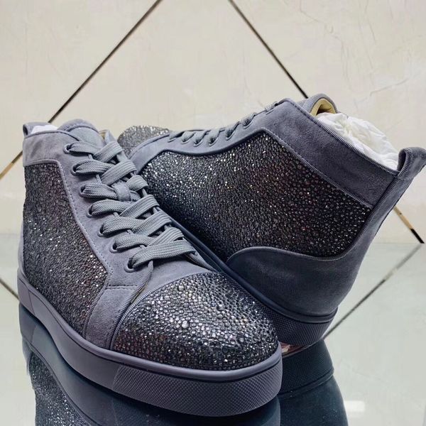 designer round toe casual multi rhinestone men women silver grey high red bottom sneakers,lace up leisure flats sneakers shoes, Black
designer round toe casual multi rhinestone men women silver grey high red bottom sneakers,lace up leisure flats sneakers shoes, Black