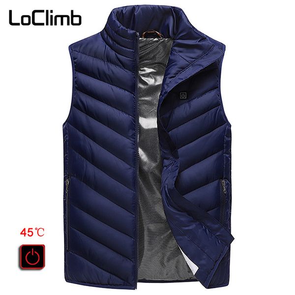 loclimb men's winter usb heating waistcoats mens heated vest men outdoor warm sleeveless jacket ski trekking hiking vests am355, Gray;blue
loclimb men's winter usb heating waistcoats mens heated vest men outdoor warm sleeveless jacket ski trekking hiking vests am355, Gray;blue