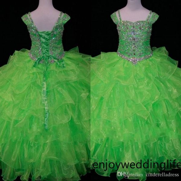 princess lime green toddler girls pageant dresses ball gown organza ruffled cap short sleeves little girls crystal bead flower girls dress, White;red
princess lime green toddler girls pageant dresses ball gown organza ruffled cap short sleeves little girls crystal bead flower girls dress, White;red