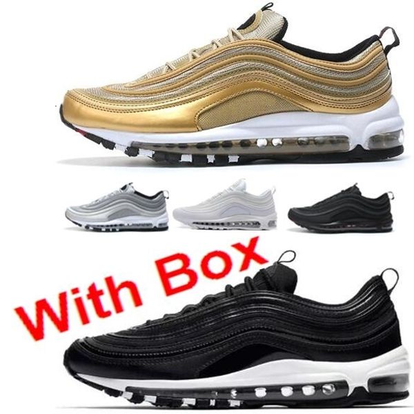 with box 97s silver bullet triple black og qs metallic silver gold argento 97s scarpe da ginnastica classico taglia running shoes mens women
with box 97s silver bullet triple black og qs metallic silver gold argento 97s scarpe da ginnastica classico taglia running shoes mens women