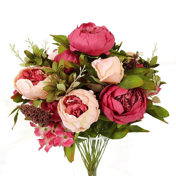 13heads wedding silk flower european fall vivid peony fake leaf artificial decoration flowers wedding home party xmas decoration
13heads wedding silk flower european fall vivid peony fake leaf artificial decoration flowers wedding home party xmas decoration
