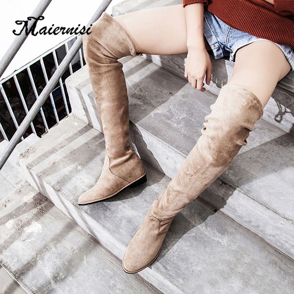 maiernisi high boots female winter boots women over the knee flat stretch fashion shoes black high quality
maiernisi high boots female winter boots women over the knee flat stretch fashion shoes black high quality