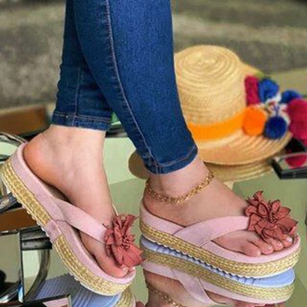 2020 summer new flower slippers women wear non-slip high-heeled thick bottom clip foot flip flops beach, Black
2020 summer new flower slippers women wear non-slip high-heeled thick bottom clip foot flip flops beach, Black