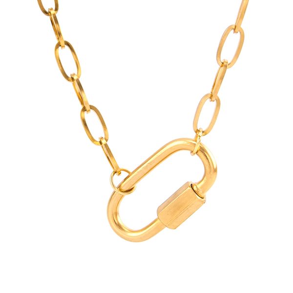 gold color women necklace stainless steel shackle u pendant carabiner snap hook charm climbing buckle horseshoe clasp choker, Silver
gold color women necklace stainless steel shackle u pendant carabiner snap hook charm climbing buckle horseshoe clasp choker, Silver