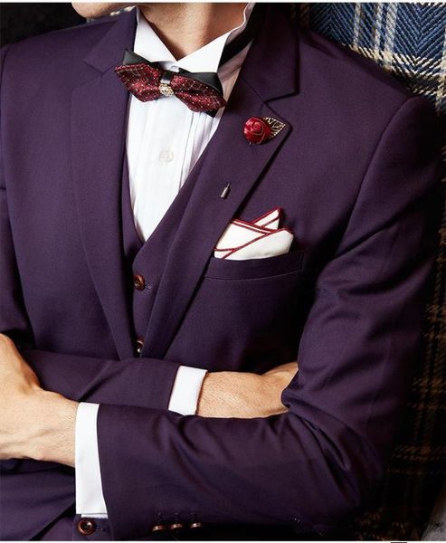 men's suits & blazers fashion purple men 3 piece suit wedding dress groom tuxedos notch lapel one button blazer costume homme (jacket+p, White;black
men's suits & blazers fashion purple men 3 piece suit wedding dress groom tuxedos notch lapel one button blazer costume homme (jacket+p, White;black