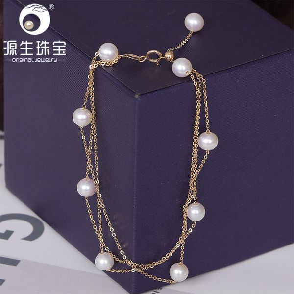 ys triple row 18k solid gold bracelet 5-6mm natural cultured chinese freshwater pearl bracelet fine jewelry for wedding cj191205, Golden
ys triple row 18k solid gold bracelet 5-6mm natural cultured chinese freshwater pearl bracelet fine jewelry for wedding cj191205, Golden