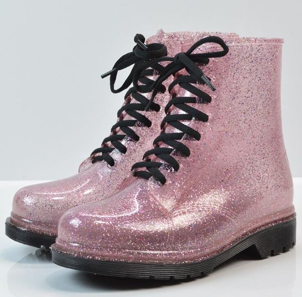 2019 rain boots waterproof shoes woman water rubber lace up boots sewing solid flat with shoes women, Black
2019 rain boots waterproof shoes woman water rubber lace up boots sewing solid flat with shoes women, Black