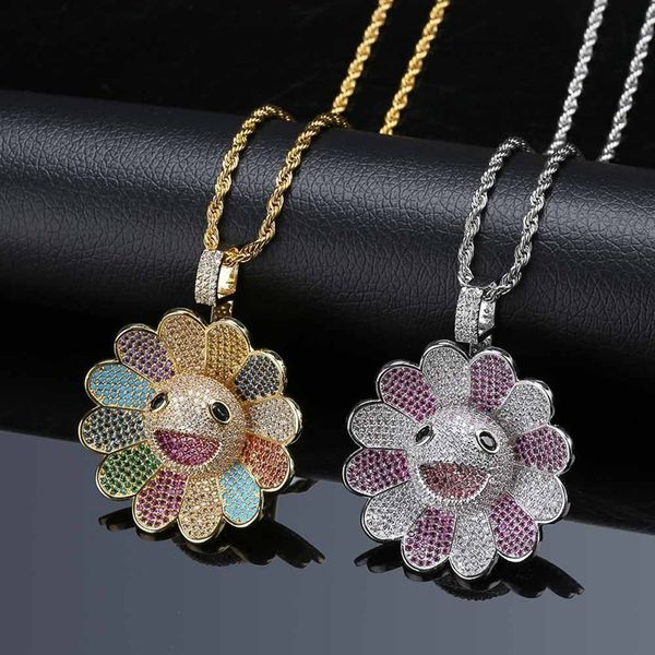 murakami sunflower sunflower solid pendant full of zircon hip hop colorful flowers rotatable hip hop pendant necklace zk40, Silver
murakami sunflower sunflower solid pendant full of zircon hip hop colorful flowers rotatable hip hop pendant necklace zk40, Silver