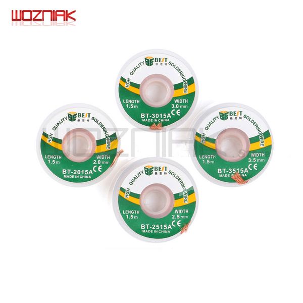 wozniak pure copper band desoldering wire low residue tin absorption suction line soldering 1.5m solder cleaning
wozniak pure copper band desoldering wire low residue tin absorption suction line soldering 1.5m solder cleaning