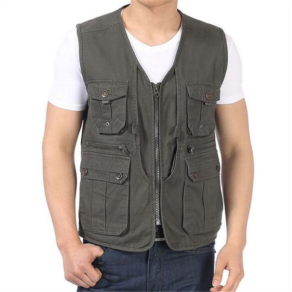 pocket male sleeveless multi zip travelers working pgraphy cotton vest casual men's v-neck waistcoat, Black;white
pocket male sleeveless multi zip travelers working pgraphy cotton vest casual men's v-neck waistcoat, Black;white