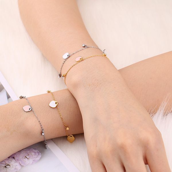 stainless steel heart-shaped bracelet friendship love bracelets rose gold bracelet link adjustable woman accessories, Golden;silver
stainless steel heart-shaped bracelet friendship love bracelets rose gold bracelet link adjustable woman accessories, Golden;silver