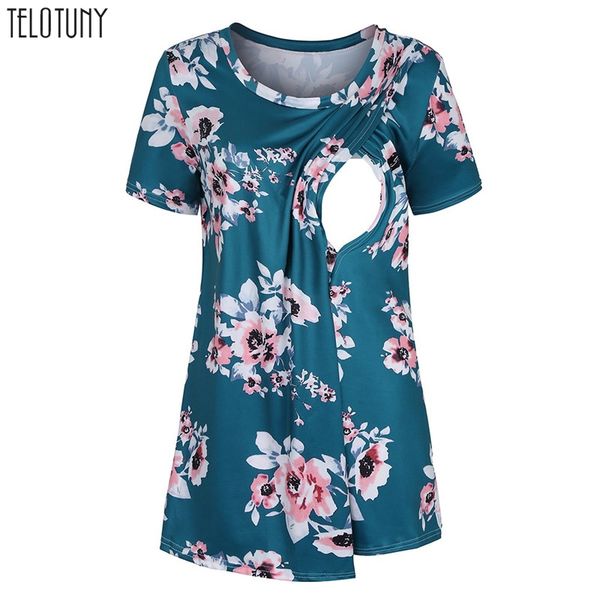 Telotuny 2019 Women Breastfeeding Clothes Floral Print Short Sleeve Nursing T-shirt Top Maternity Clothes Women Casual Tee Tops
Telotuny 2019 Women Breastfeeding Clothes Floral Print Short Sleeve Nursing T-shirt Top Maternity Clothes Women Casual Tee Tops