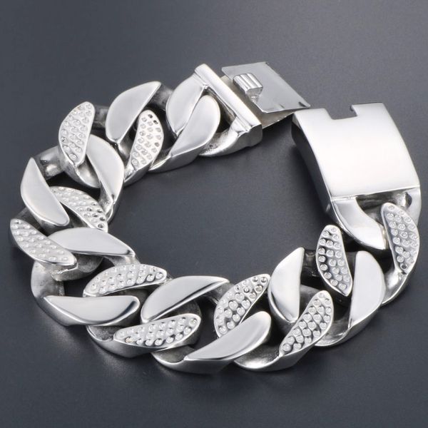 heavy cast stainless steel men bracelet male 25mm thick chain massive mens bracelets fashion biker jewelry for man dropshipping, Black
heavy cast stainless steel men bracelet male 25mm thick chain massive mens bracelets fashion biker jewelry for man dropshipping, Black