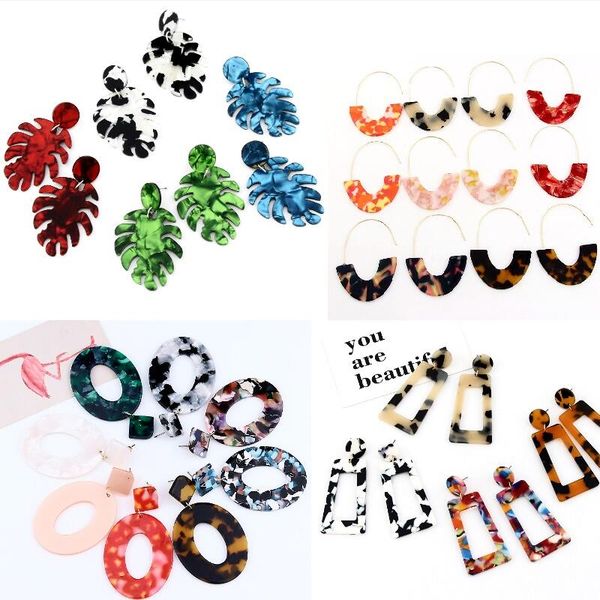 56 colors new fashion leopard grain acrylic earrings multi-color big hook semicircle resin drop earring for women wholesale jewelry gift, Silver
56 colors new fashion leopard grain acrylic earrings multi-color big hook semicircle resin drop earring for women wholesale jewelry gift, Silver