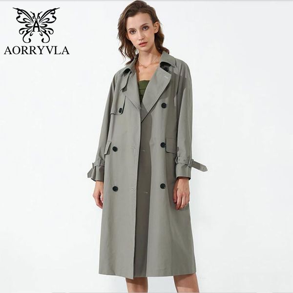 aorryvla 2020 new spring women's trench coat double breasted turn-down collar full sleeve long office feminine coat with belt, Tan;black
aorryvla 2020 new spring women's trench coat double breasted turn-down collar full sleeve long office feminine coat with belt, Tan;black