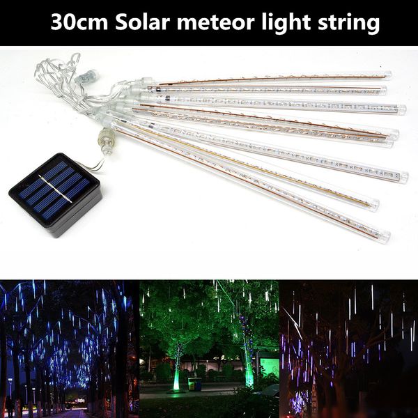 8 tubes/set led 30cm meteor shower solar lamp falling rain fairy string lights ultra bright drop decoration light
8 tubes/set led 30cm meteor shower solar lamp falling rain fairy string lights ultra bright drop decoration light