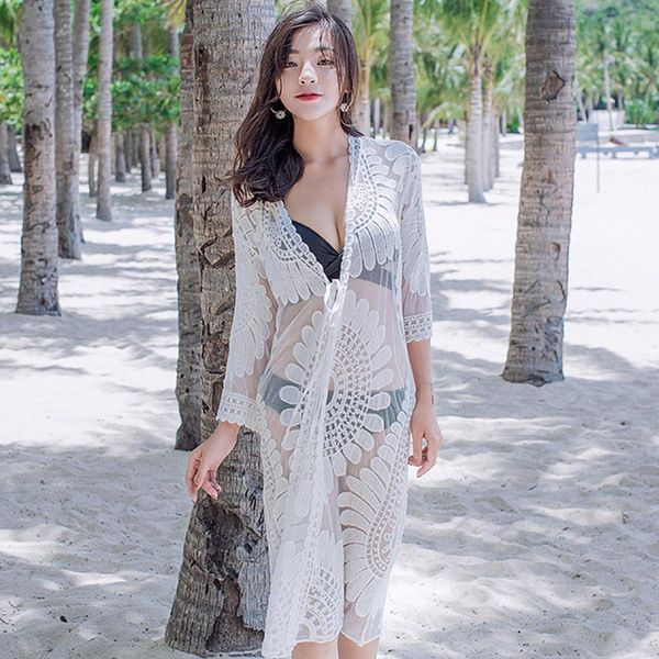 women casual v-neck long sleeve floral over knee loose see through drawstring cover casual, beach up, Blue;gray
women casual v-neck long sleeve floral over knee loose see through drawstring cover casual, beach up, Blue;gray