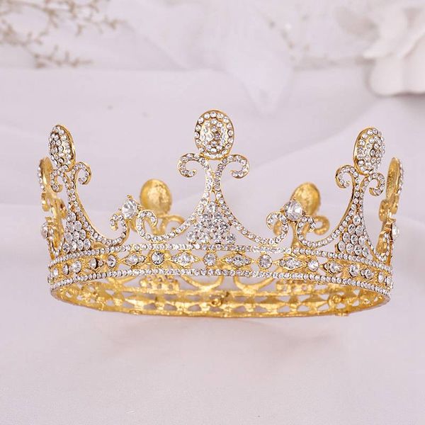 crystal crown headdress princess's birthday crown gold plating fashion rhinestone party jewelry wedding hair ornament hot, Golden;white
crystal crown headdress princess's birthday crown gold plating fashion rhinestone party jewelry wedding hair ornament hot, Golden;white