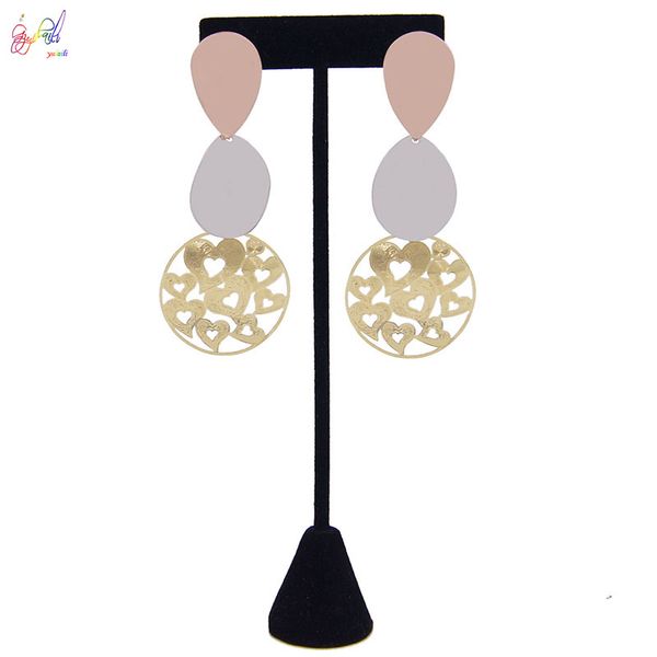 yulaili vintage alloy geometric heart shape dangle earrings for women round drop earring 2020 new design spring&summer jewelry, Silver
yulaili vintage alloy geometric heart shape dangle earrings for women round drop earring 2020 new design spring&summer jewelry, Silver