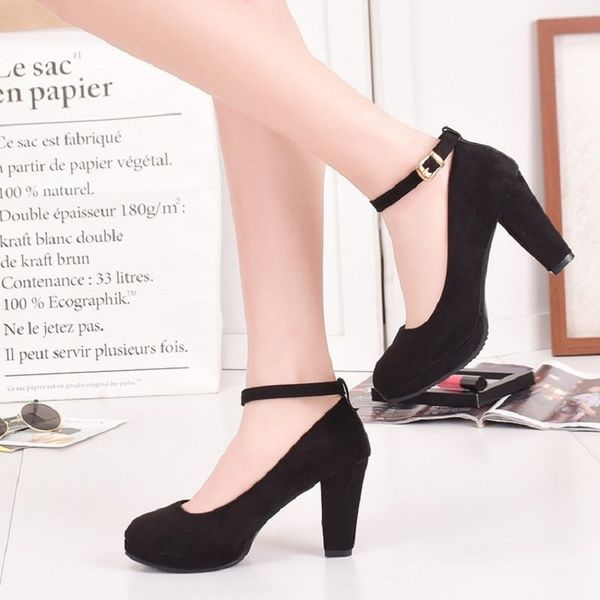 new korean fashion 9cm thick with waterproof platform high heels selling comfortable wild large size high heels, Black
new korean fashion 9cm thick with waterproof platform high heels selling comfortable wild large size high heels, Black
