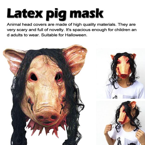 jewelry latex pig mask halloween fancy dress costume cosplay gift hair horror pig scary animal mask halloween
jewelry latex pig mask halloween fancy dress costume cosplay gift hair horror pig scary animal mask halloween