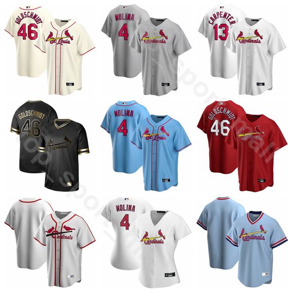 2020 baseball men women youth 46 paul goldschmidt jersey 4 yadier molina 11 paul dejong 25 dexter fowler kolten wong white red blue, Blue;black
2020 baseball men women youth 46 paul goldschmidt jersey 4 yadier molina 11 paul dejong 25 dexter fowler kolten wong white red blue, Blue;black