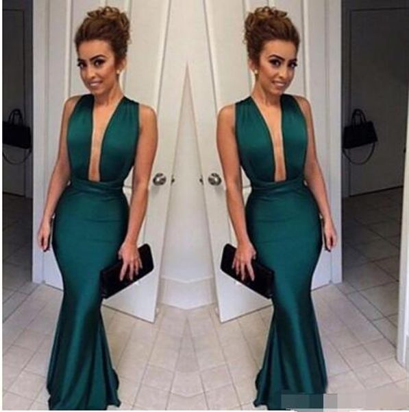 dark green mermaid prom dresses with deep v neck backless floor length formal evening party gowns custom made dress, Black;red
dark green mermaid prom dresses with deep v neck backless floor length formal evening party gowns custom made dress, Black;red