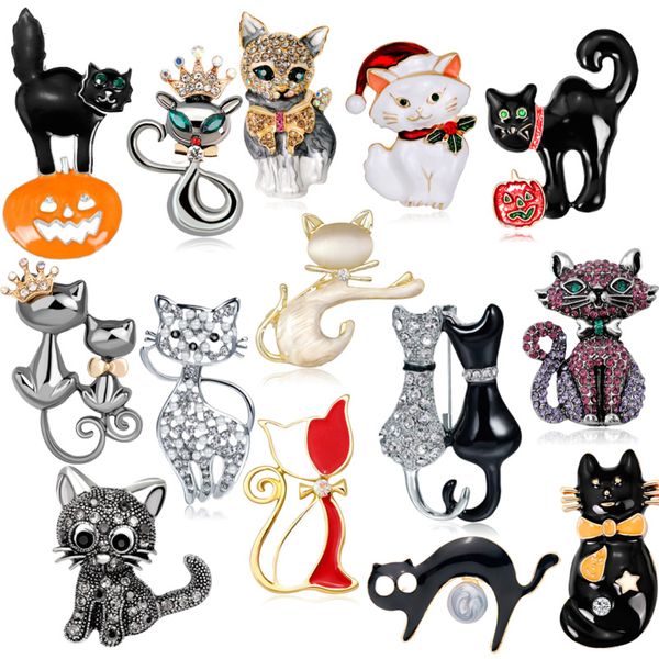 3pcs/lot fashion black cat animal enamel brooches 2019 women men's weddings brooch pins christmas gift, Gray
3pcs/lot fashion black cat animal enamel brooches 2019 women men's weddings brooch pins christmas gift, Gray