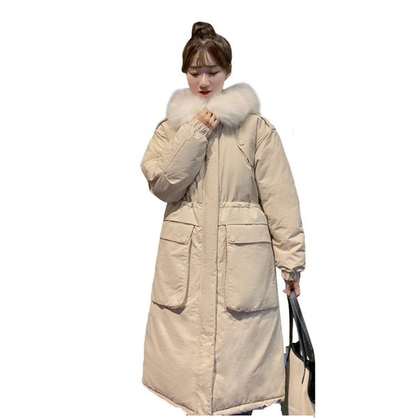 2019 women winter jackets down cotton hooded coat plus size long parkas mujer coats fashion female thick fur collar coats v1134, Black
2019 women winter jackets down cotton hooded coat plus size long parkas mujer coats fashion female thick fur collar coats v1134, Black