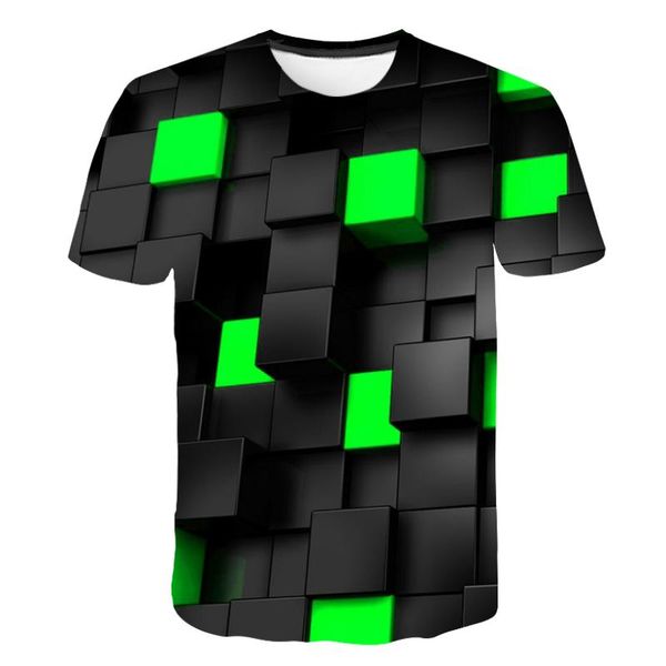 stylish black/green square short sleeve 3d printed fun kids t-shirt casual summer t-shirt top, White;black
stylish black/green square short sleeve 3d printed fun kids t-shirt casual summer t-shirt top, White;black