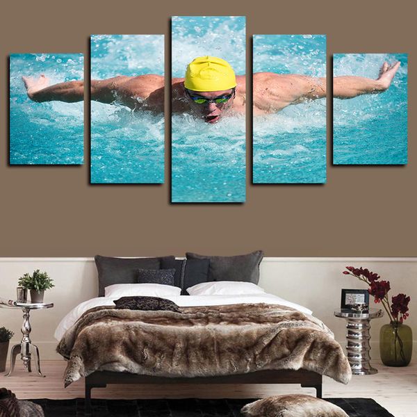 5 panels swimming fitness gym artworks giclee canvas wall art for home decor abstract poster canvas print oil painting
5 panels swimming fitness gym artworks giclee canvas wall art for home decor abstract poster canvas print oil painting