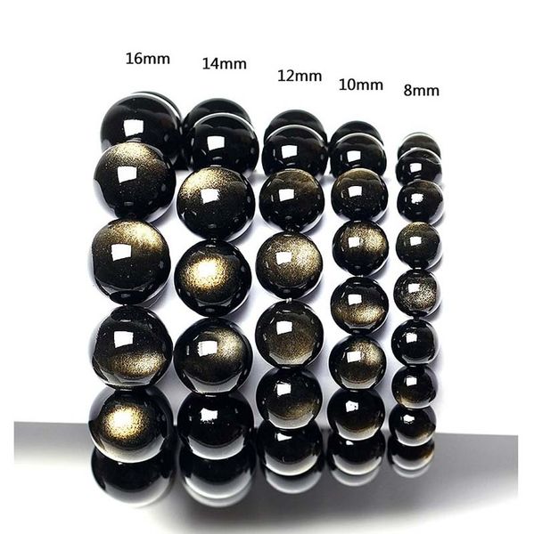 drop ship gold obsidian bracelet sprinkle gold beaded bracelet 6-20mm round beaded, Black
drop ship gold obsidian bracelet sprinkle gold beaded bracelet 6-20mm round beaded, Black