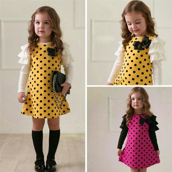 2 colors princess dresses kids designer clothes girls spring autumn long sleeves kids clothes girls dot dresses dhl jy11, Red;yellow
2 colors princess dresses kids designer clothes girls spring autumn long sleeves kids clothes girls dot dresses dhl jy11, Red;yellow