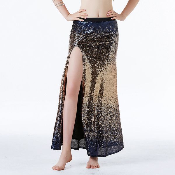 stage wear color gradient 2021 women dance costume accessories long maxi skirts side split shinny sequins belly skirt stretchy, Black;red
stage wear color gradient 2021 women dance costume accessories long maxi skirts side split shinny sequins belly skirt stretchy, Black;red