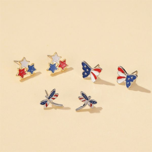 stud earring women simple american flag earrings butterfly dragonfly geometric ladies fashion jewelry lady trendy alloy kolczyki, Golden;silver
stud earring women simple american flag earrings butterfly dragonfly geometric ladies fashion jewelry lady trendy alloy kolczyki, Golden;silver