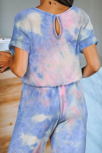 dhl for pajamas tiedye for girl pyjama korte sets met ronde hals en tie-dye bleach tie dye black shirt pure plat nice lipper, Blue;gray
dhl for pajamas tiedye for girl pyjama korte sets met ronde hals en tie-dye bleach tie dye black shirt pure plat nice lipper, Blue;gray