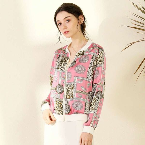 women print chiffon jacket luxury designer spring summer casual loose sunscreen bomber jakets vintage pink blue beach holiday clothing s-xl, Black;brown
women print chiffon jacket luxury designer spring summer casual loose sunscreen bomber jakets vintage pink blue beach holiday clothing s-xl, Black;brown