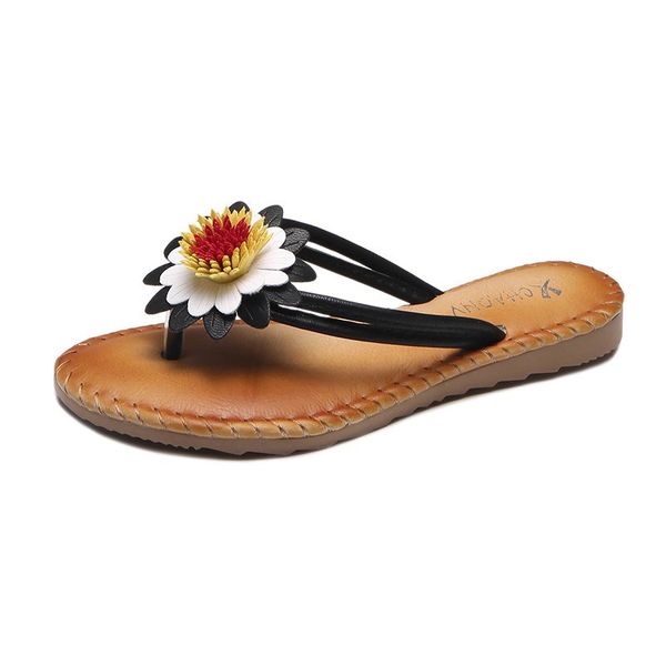 women summer slippers flat behemia flower slippers platform flip flops beach sandals ladies slip on casual women shoes, Black
women summer slippers flat behemia flower slippers platform flip flops beach sandals ladies slip on casual women shoes, Black