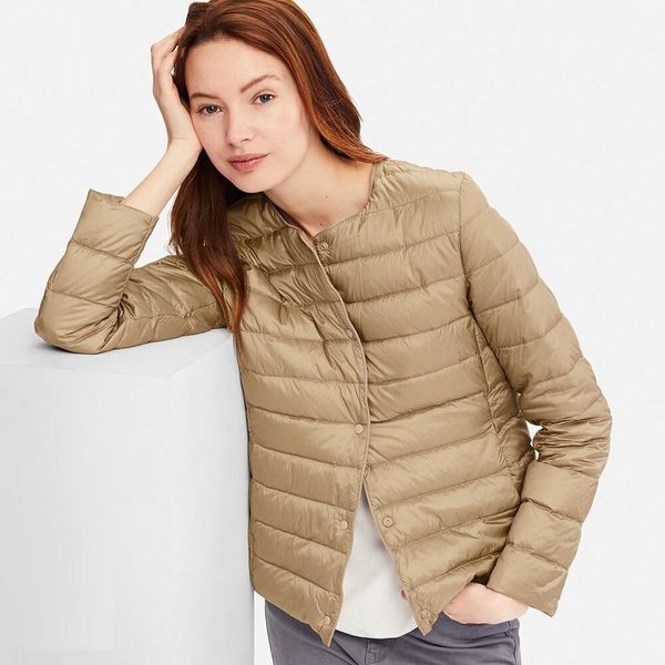 newbang mafabric light jacket female ultra light down jacket women slim windbreaker without collar lightweight warm coat, Black
newbang mafabric light jacket female ultra light down jacket women slim windbreaker without collar lightweight warm coat, Black