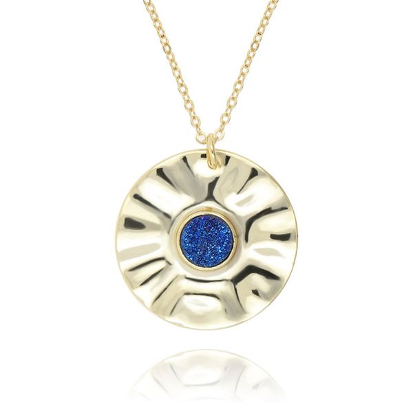 2019 popular hammered circle necklaces for women female ladies round drusy accent cubic zirconia green copper jewelry, Silver
2019 popular hammered circle necklaces for women female ladies round drusy accent cubic zirconia green copper jewelry, Silver